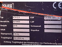 2015 bauer kth 2,5 heftruck hijsjib / hijsarm - afbeelding 5 van  5