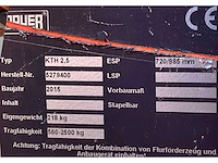 2015 bauer kth 2,5 heftruck hijsjib / hijsarm - afbeelding 5 van  5