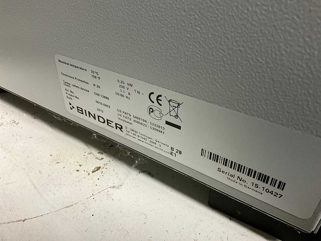 2015 binder b28 laboratoriumoven - afbeelding 4 van  4
