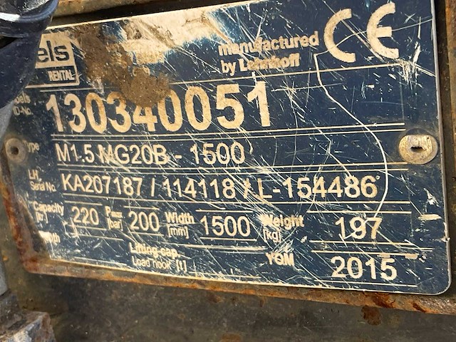 2015 boels m1.5mg20b-1500 kantelbak - afbeelding 6 van  6