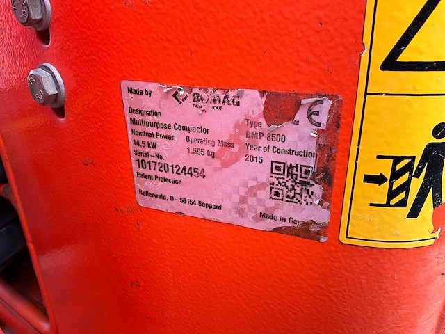 2015 bomag bmp8500 trilwals - afbeelding 20 van  27