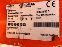 2015 bomag bp 25/50 d trílplaat - afbeelding 2 van  10