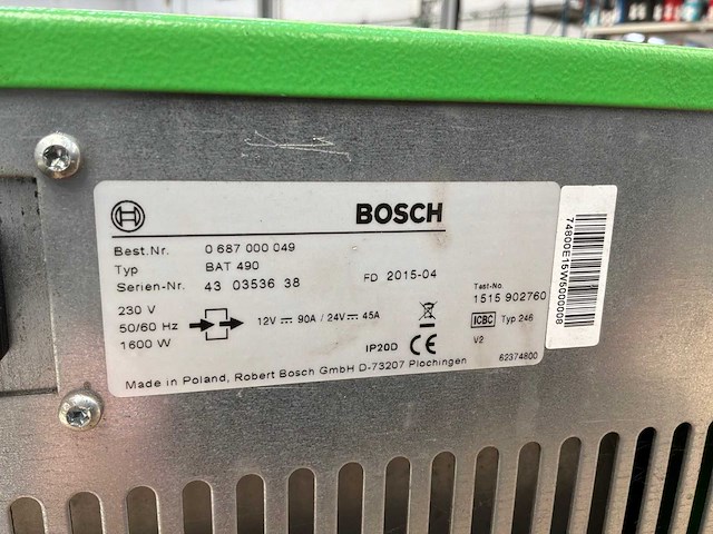 2015 bosch bat 490 acculader 230v - afbeelding 4 van  4