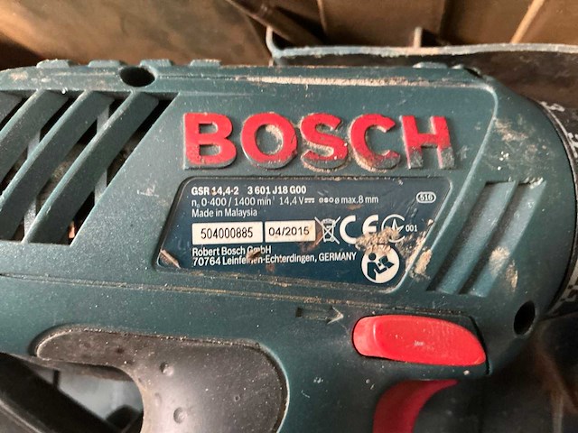 2015 bosch gsr 14.4-2 accu boormachine - afbeelding 6 van  6