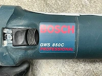 2015 bosch gws 850 c haakse slijper 125mm - afbeelding 3 van  4