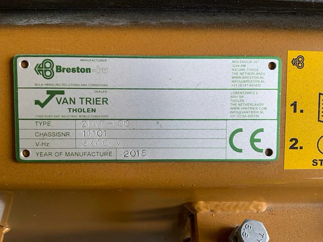 2015 breston zd17-100 mobiele dubbele transportband - afbeelding 15 van  22