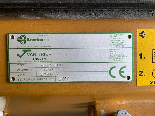 2015 breston zd17-100 mobiele dubbele transportband - afbeelding 15 van  22