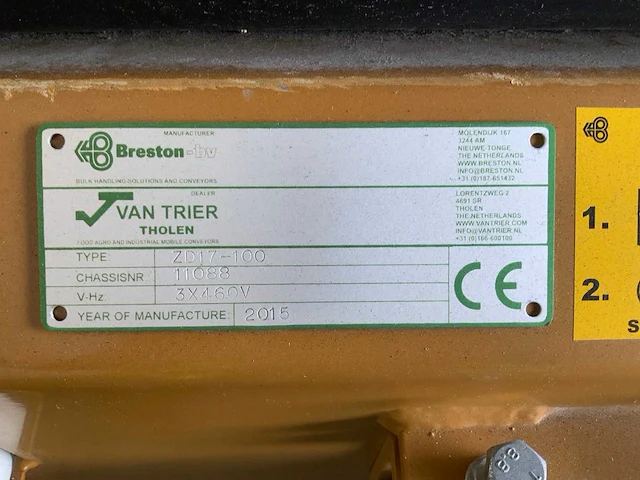 2015 breston zd17-100 mobiele dubbele transportband - afbeelding 15 van  22