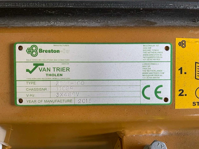 2015 breston zd17-100 mobiele dubbele transportband - afbeelding 15 van  22