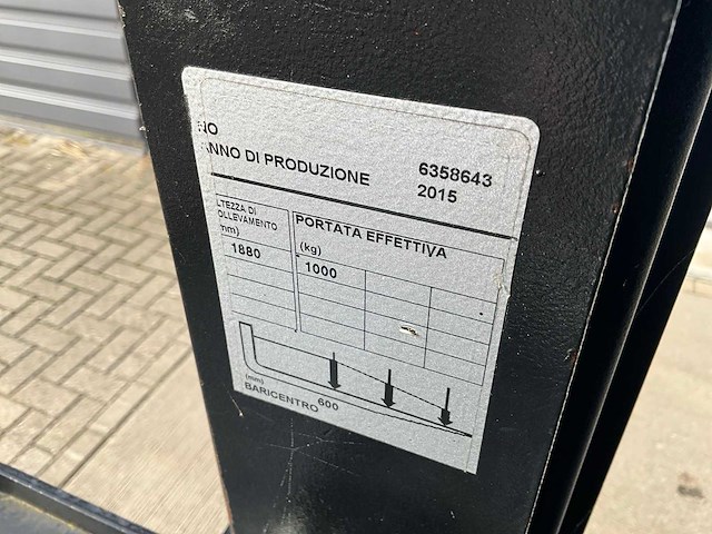 2015 bt optio ose 100 orderpicker - afbeelding 1 van  7