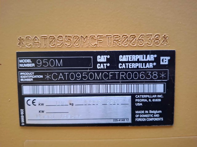 2015 caterpillar 950m shovel - afbeelding 25 van  31