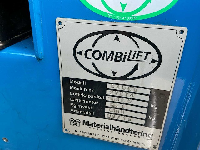 2015 combilift c4000 zijlader - afbeelding 18 van  26