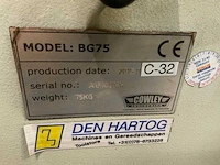 2015 cowley bg75 bandslijpmachine - afbeelding 5 van  5