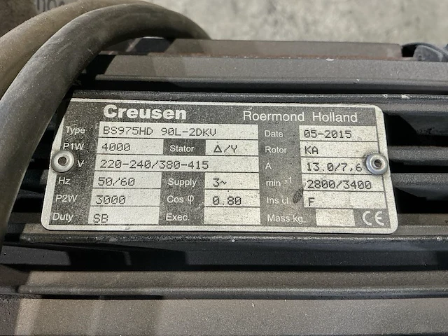 2015 creusen bs975hd bandschuurmachine - afbeelding 9 van  9