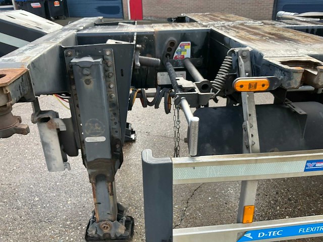 2015 d-tec flexitrailer containerchassis oplegger - afbeelding 8 van  34