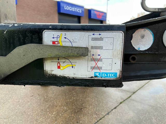 2015 d-tec flexitrailer containerchassis oplegger - afbeelding 20 van  34