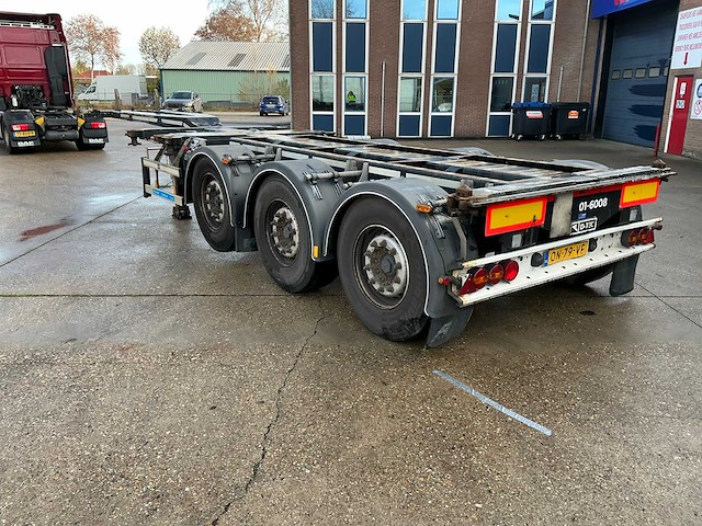 2015 d-tec flexitrailer containerchassis oplegger - afbeelding 33 van  34
