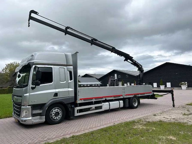 2015 daf cf 370 atlas laadkraan euro 6 vrachtwagen - afbeelding 1 van  14