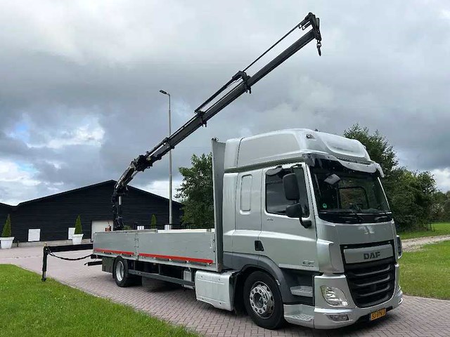 2015 daf cf 370 atlas laadkraan euro 6 vrachtwagen - afbeelding 8 van  14