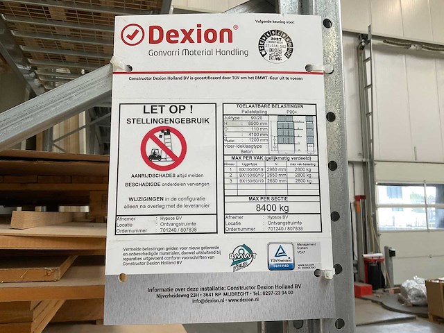 2015 dexion palletstelling - afbeelding 4 van  14