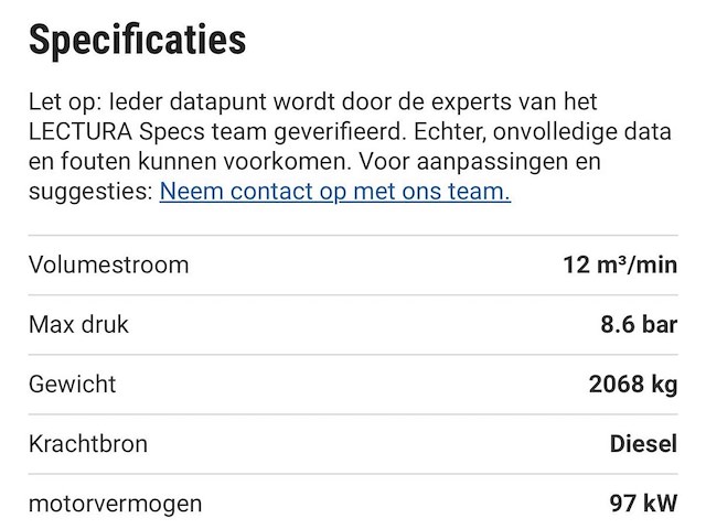 2015 doosan 7/125-10/110 mobiele compressor - afbeelding 2 van  9