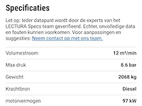 2015 doosan 7/125-10/110 mobiele compressor - afbeelding 9 van  9