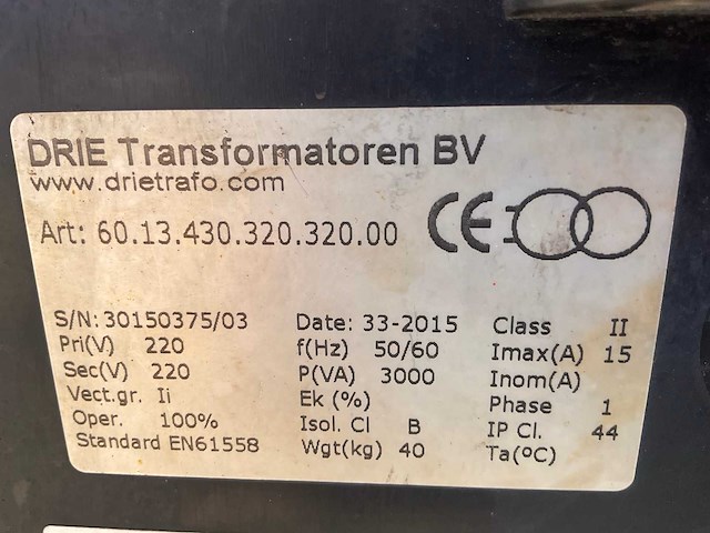2015 drie trafo omvormer (2x) - afbeelding 5 van  5