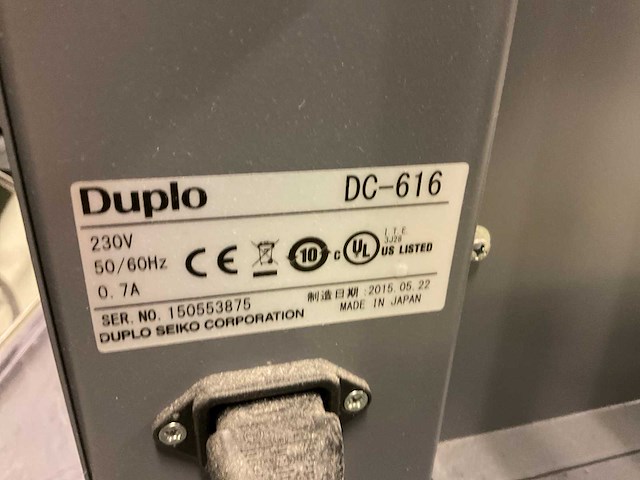 2015 duplo dc -616 snij machine - afbeelding 8 van  8