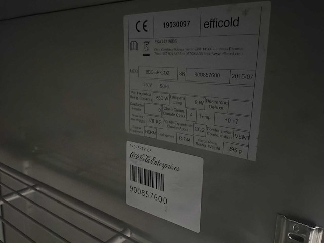 2015 efficold bbc-3p c02 barkoeling - afbeelding 1 van  4