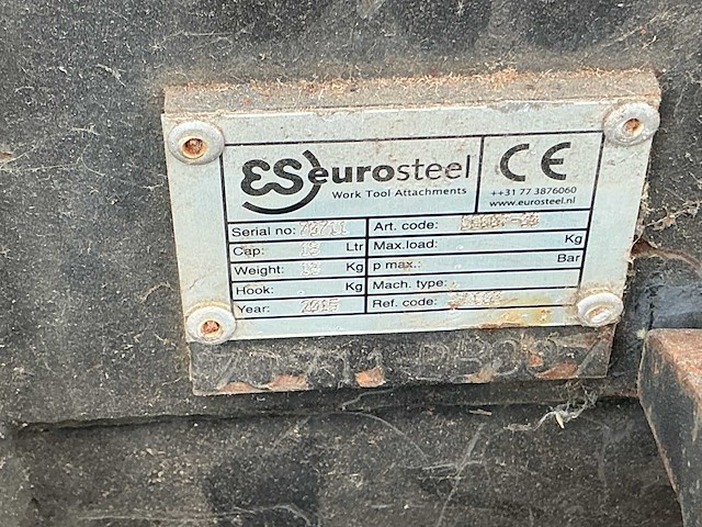 2015 eurosteel verachtert w05-aansluiting snelwissel graafbakken (5x) - afbeelding 9 van  9
