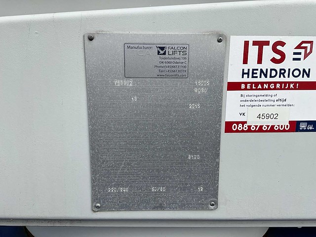 2015 falcon spider fs330z hybride 33mtr spinhoogwerker - afbeelding 28 van  34