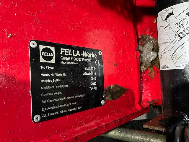 2015 fella sm320-p achter schijvenmaaier - afbeelding 15 van  15