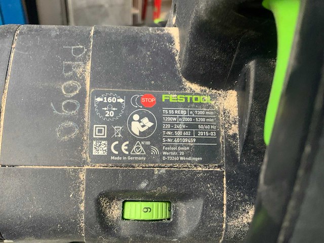 2015 festool ts 55 rebq invalzaag - afbeelding 3 van  3