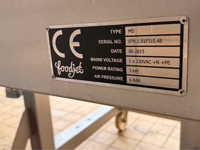 2015 foodjet md rvs doseermachine - afbeelding 8 van  8