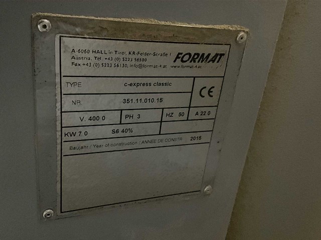 2015 format c-express classic 3-assig bewerkingscentrum - afbeelding 5 van  13