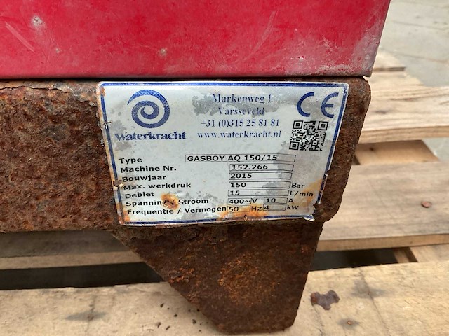 2015 gasboy aq150/15 hogedrukreiniger - afbeelding 6 van  6