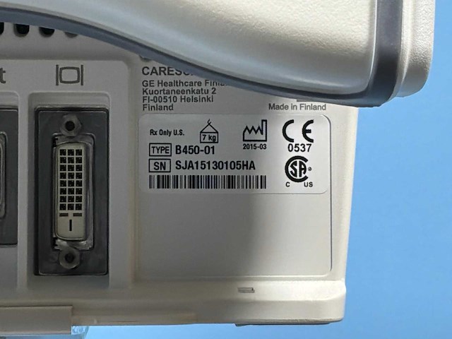 2015 ge carescape b450 patiëntmonitor - afbeelding 9 van  9