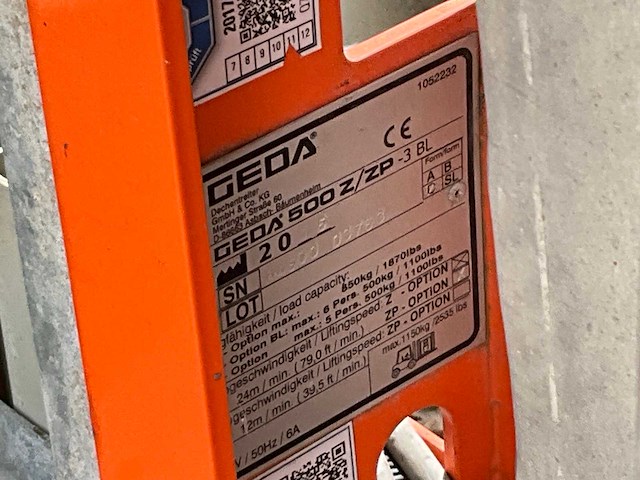 2015 geda 500 z/zp-3bl transportsteiger - afbeelding 13 van  20