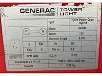 2015 generac tower light hpc hydro power cube led stationaire lichtmast - afbeelding 7 van  16