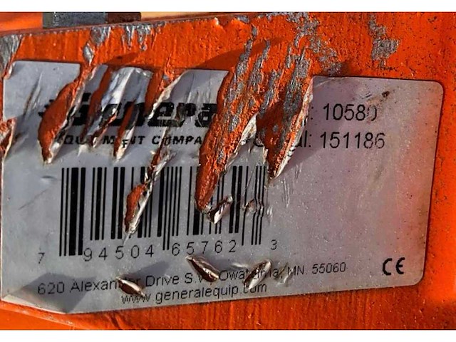 2015 general equipment grondboor 2 persoons - afbeelding 2 van  10