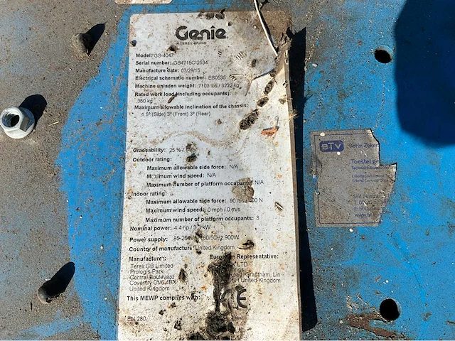 2015 genie gs-4047 hoogwerker - afbeelding 29 van  29