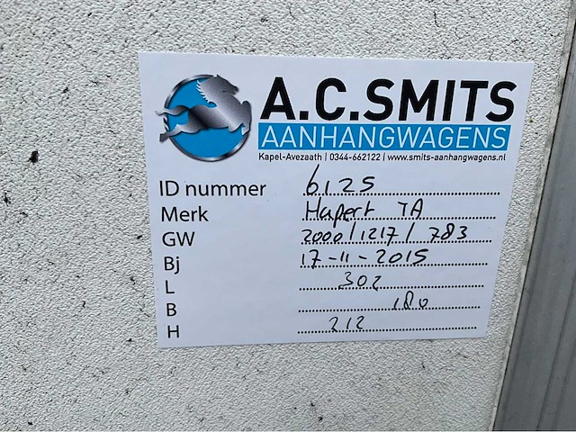 2015 hapert aanhangwagen - afbeelding 4 van  9