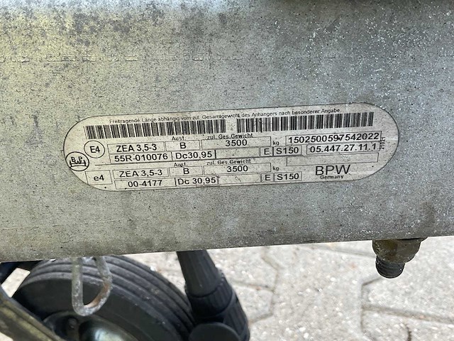 2015 hapert al3500 ta aanhangwagen - afbeelding 7 van  17