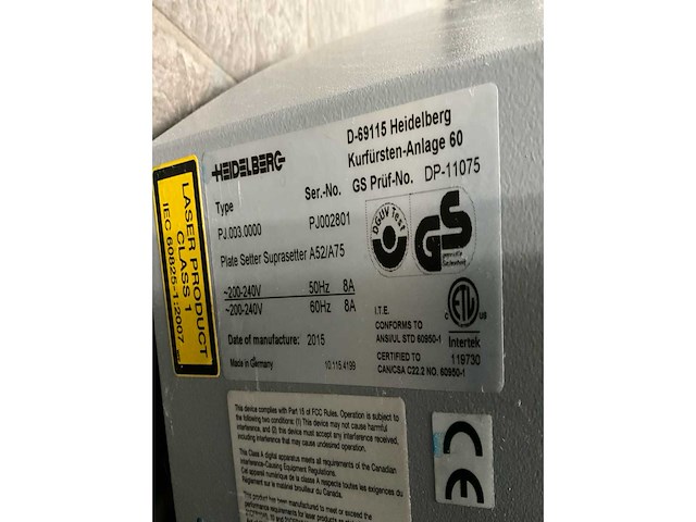 2015 heidelberg offset plate productiesysteem - afbeelding 9 van  19