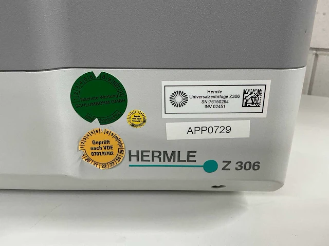 2015 hermle z306 centrifuge - afbeelding 4 van  6