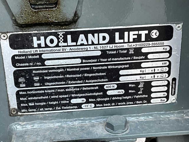 2015 holland lift ecostar hl-9714 hoogwerker - afbeelding 9 van  17