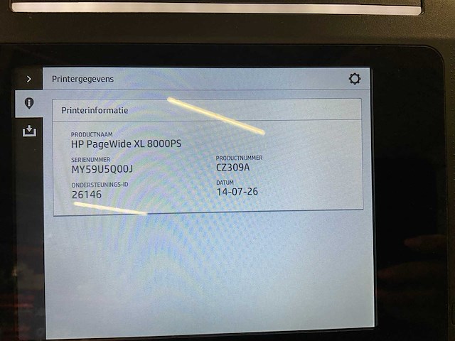 2015 hp pagewide xl8000 grootformaat kleurenprinter met vouwstation - afbeelding 3 van  18
