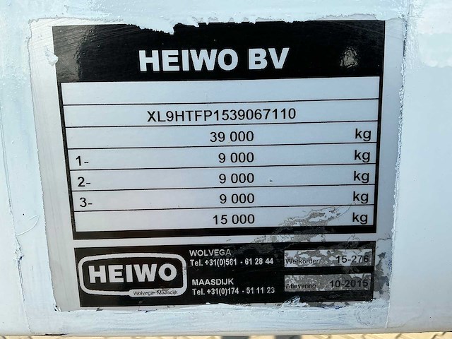 2015 h.t.f. oplegger - afbeelding 20 van  27