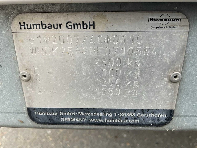 2015 humbaur hgk 253017-19s50 koel aanhangwagen - afbeelding 15 van  22