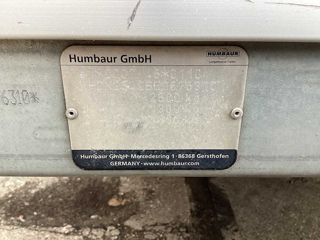 2015 humbaur hgk 253517-19s50 koelaanhangwagen - afbeelding 3 van  18